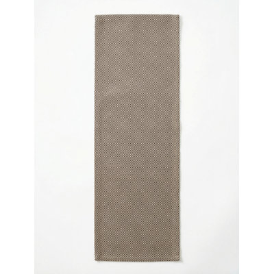 Black Horizon Weave Indoor Outdoor Table Runner 14x72
