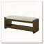 Banc de rangement à structure en bois avec coussin amovible, tablette inférieure-1377533273