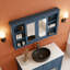 Armoire de toilette avec miroir 47 po