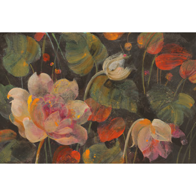 Night Garden V2 - Wrapped Canvas Painting
