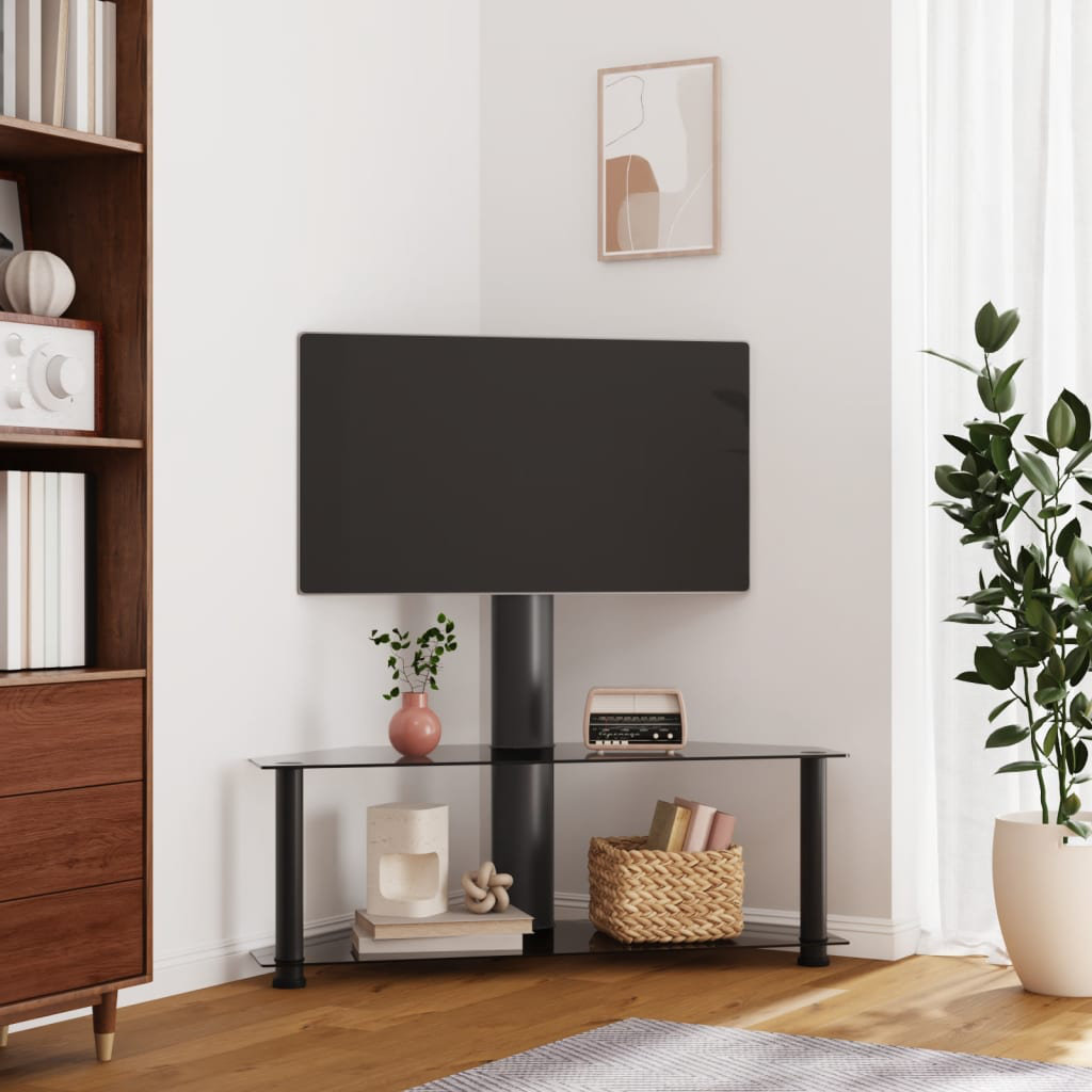 vidaXL TV corner shelf with 2 shelves