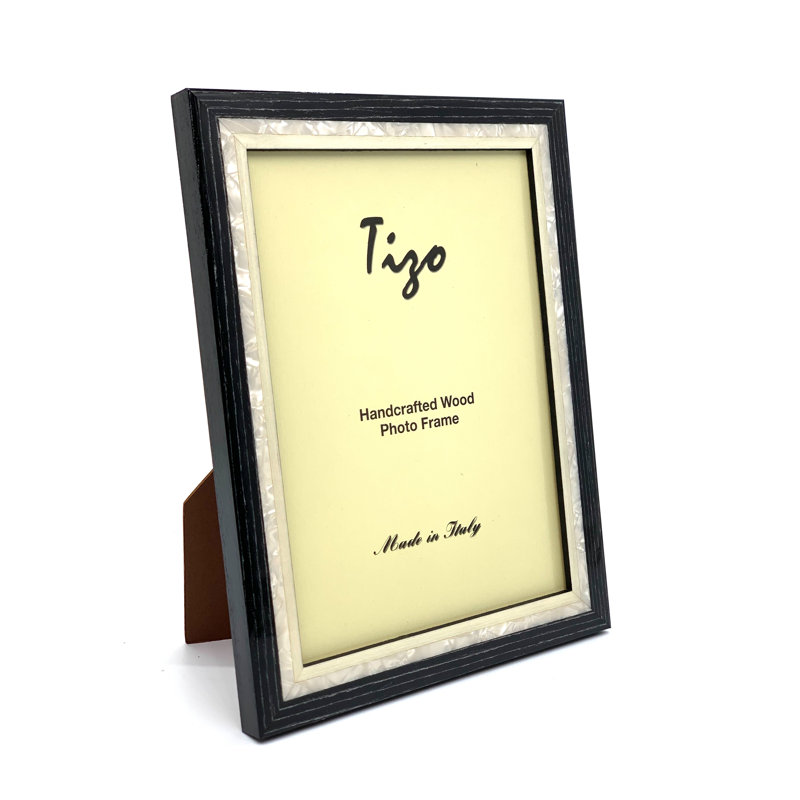 Wood Picture Frame, Black, 4" x 6"