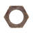 24" Distressed Hexagon Accent Mirror Wall Mounted With Frame