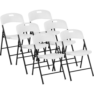 Ensemble de 6 chaises pliantes empilables Oline