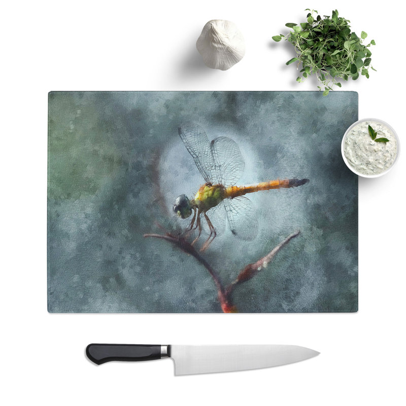 Dragonfly Vol.5 Painting Chopping Board, 20cm W x 28.5cm L