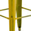 Tabouret à hauteur de comptoir 24 po intérieur / extérieur en métal avec siège carré-1214741156-1292562118-1214741087