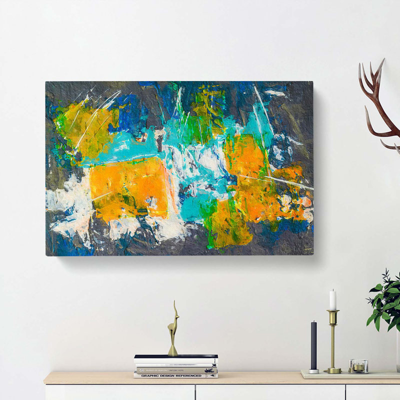 Abstract Art Painting Vol.23 - Wrapped Canvas, 40cm H x 60cm W x 3cm D