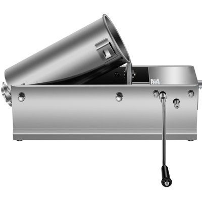 Manual Sausage Stuffer, 5 L / 11 LBS Horizontal Sausage Machine, Made of Food-Grade 304 Stainless Steel, Includes 5 Stuffing Tubes, Dual-Speed Meat Stuffer