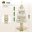 Grattoir pour chat, grande planche à griffer pour arbre de Noël avec tiges de grattage en sisal naturel et boule de jouet interactive pour chatons et chatons-31403063