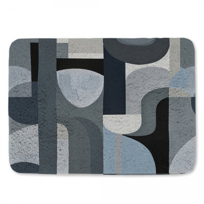 Tapis de salle de bain abstrait