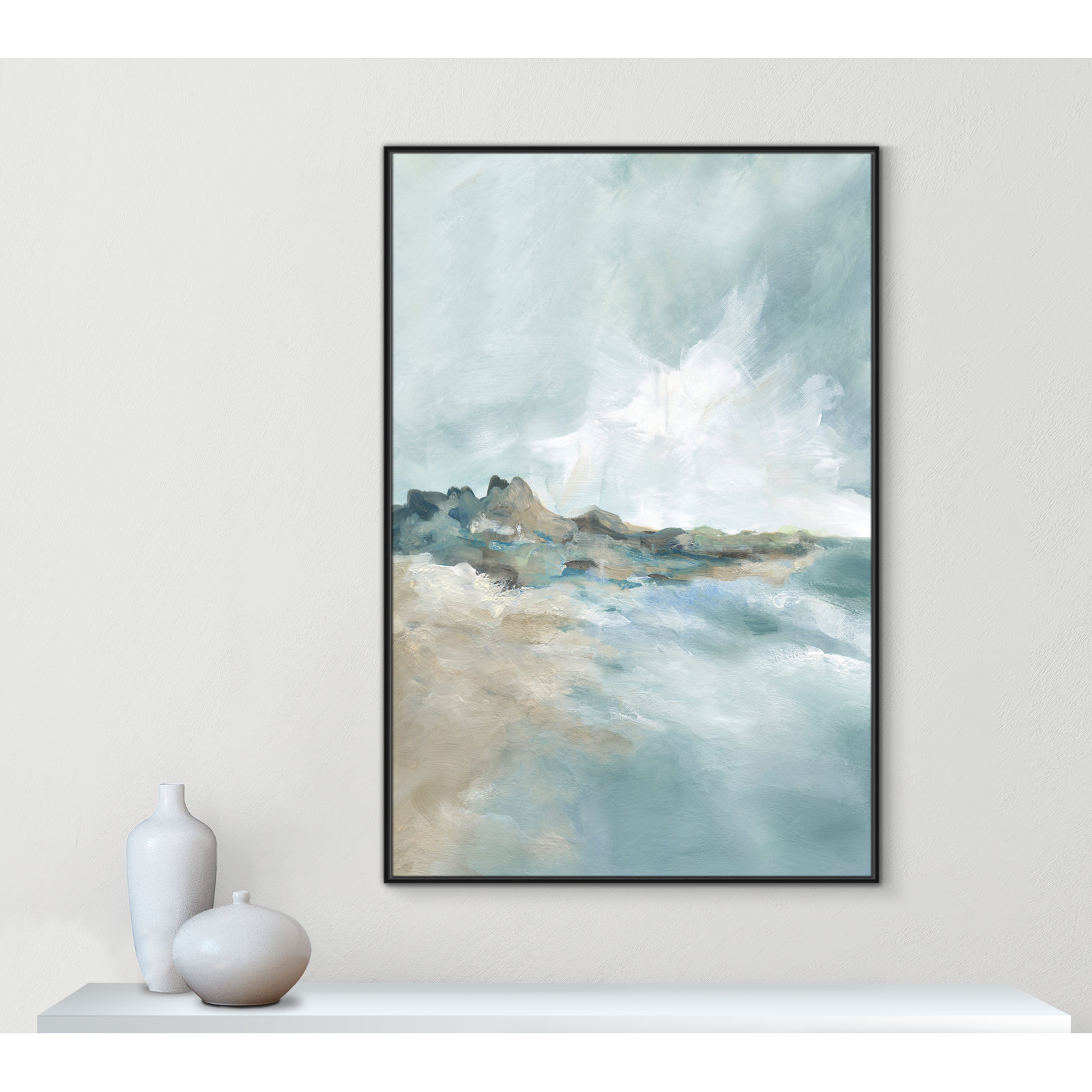 Sandpoint Print by Carol Robinson, Black, 61.5" H x 41.5" W