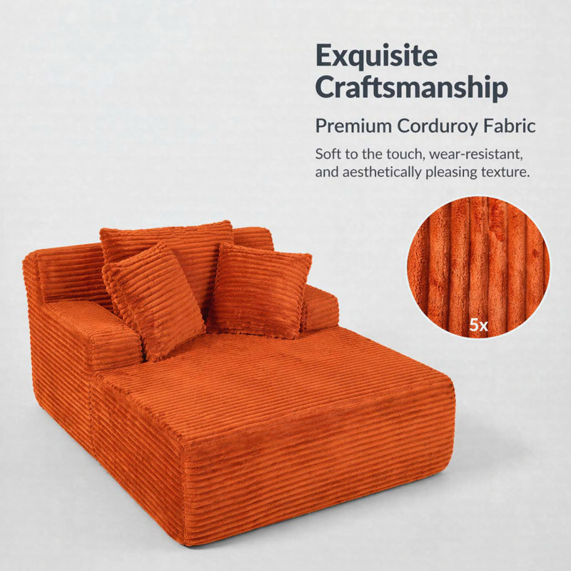 Fauteuil de lecture surdimensionné en fausse fourrure