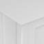 Armoire de rangement basse en bois massif avec tablettes réglables Manervia-1826273375
