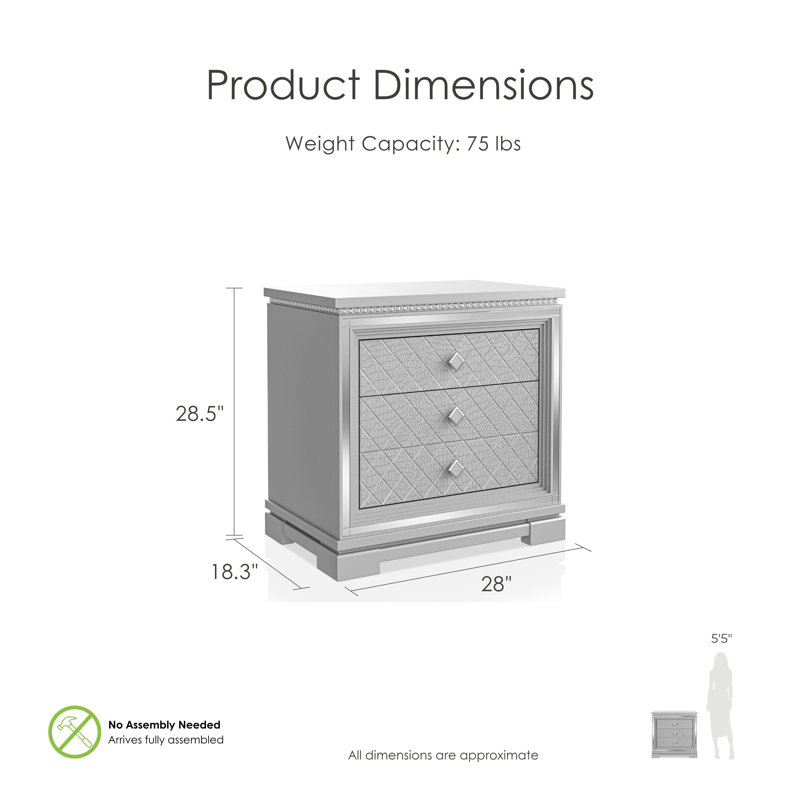 Montera 28'' W Solid Wood Nightstand