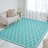Teal Rectangle Polypropylene Rug-262134661