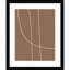 Modern Line Abstract 1 Mushroom Brown by The Creative Bunch Studio-233119400-233119401