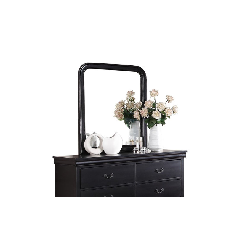 Miroir de commode Gira, Noir