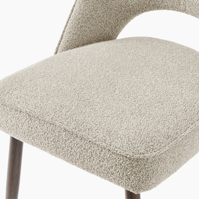 Chaises de salle à manger Plush Boucle, Crème