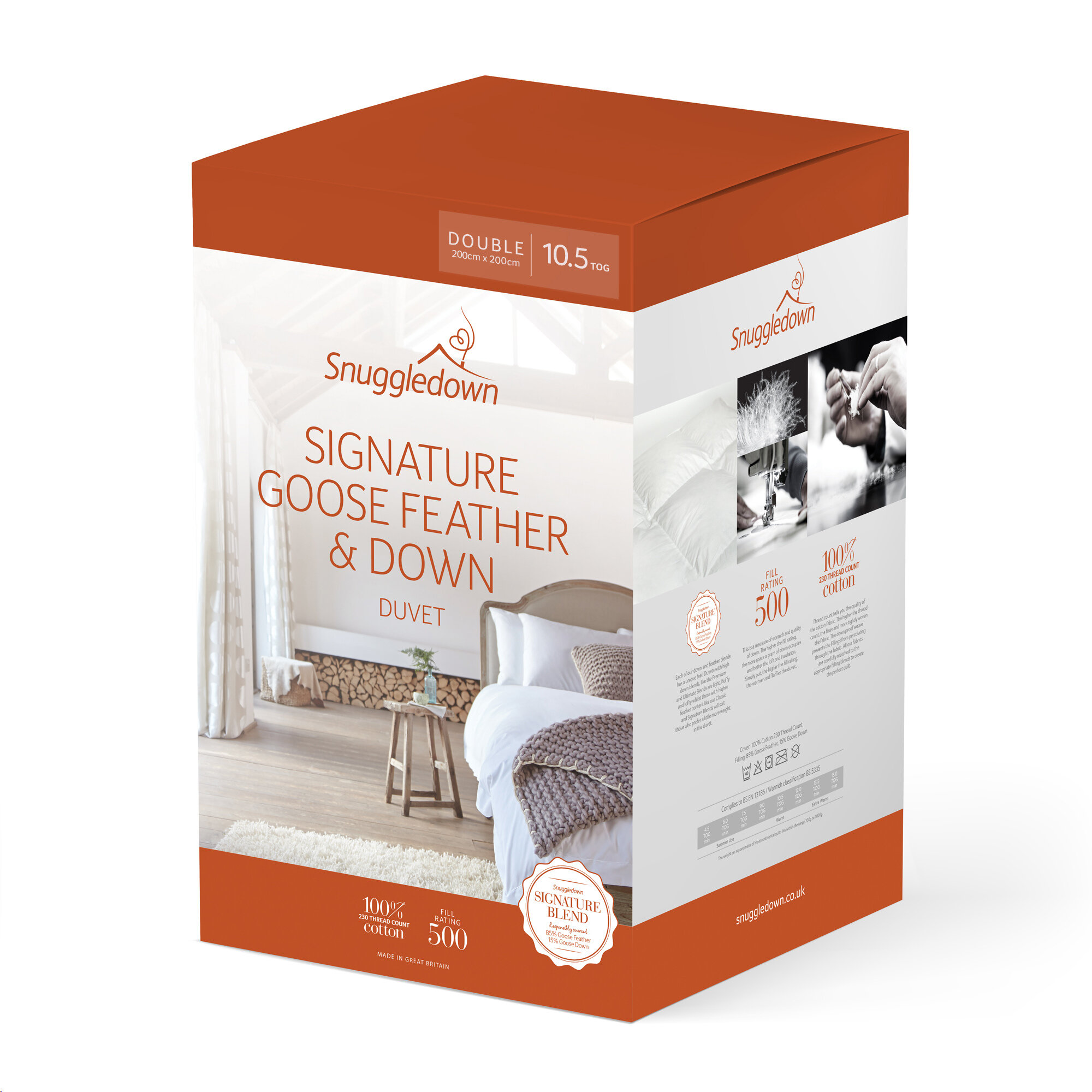 Snuggledown duck feather and best sale down duvet