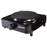 AROMA® 6" Single Burner Die-Cast Hot Plate, Compact & Portable with Temperature Control