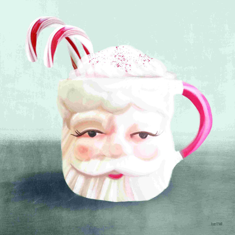 Tasse de père Noël rétro, H 36 po x l 36 po