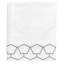 Commune 100% Cotton Geometric Embroidered Flat Sheet-32001869-32001871