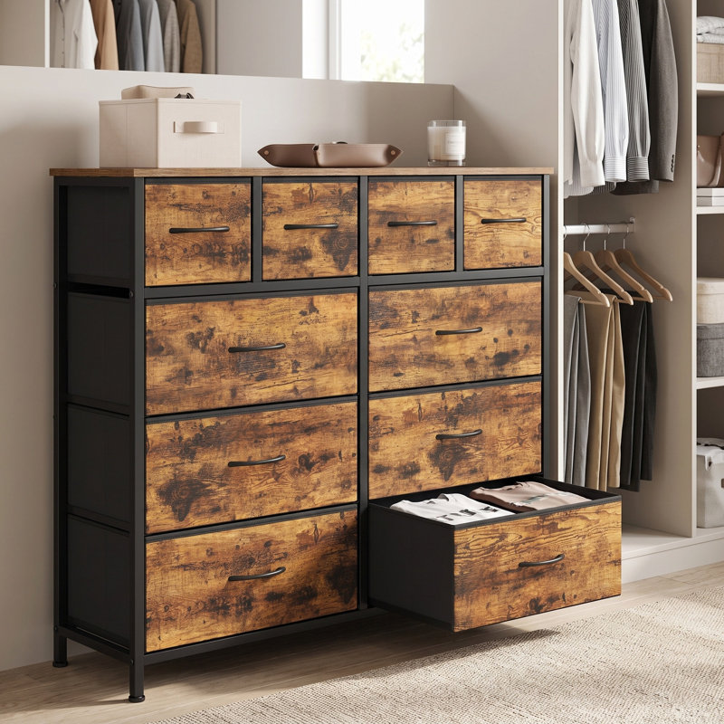 10 Drawer Storage Drawer, Brown