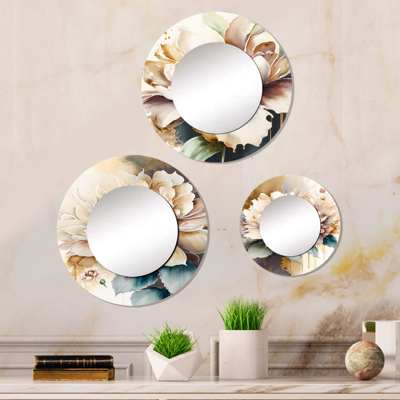 Devionte Metal Round Mirror