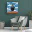 «Magritte Cat» par Chameleon Design, Inc. - peinture sur toile tendue-698663873