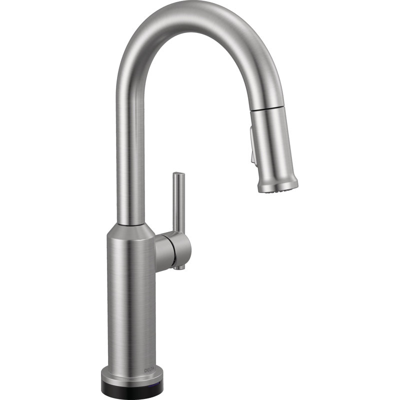 Touch2O Bar / Prep Faucet with Touchless Technology, Lumicoat Arctic Stainless