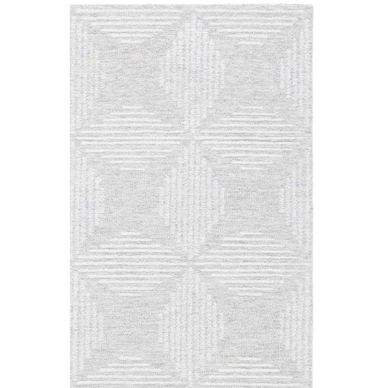Tapis d'intérieur en laine touffeté à la main Ebony, Tapis de couloir 2 pi 3 po x 9 pi