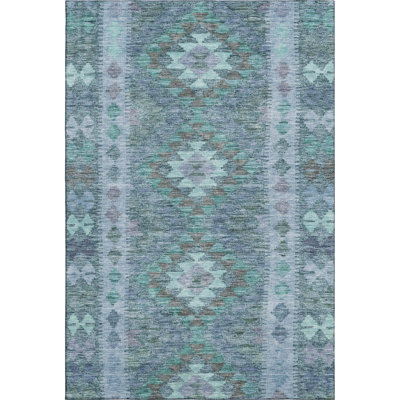 Premium Machine Washable Barry AMF1226 Global Rug