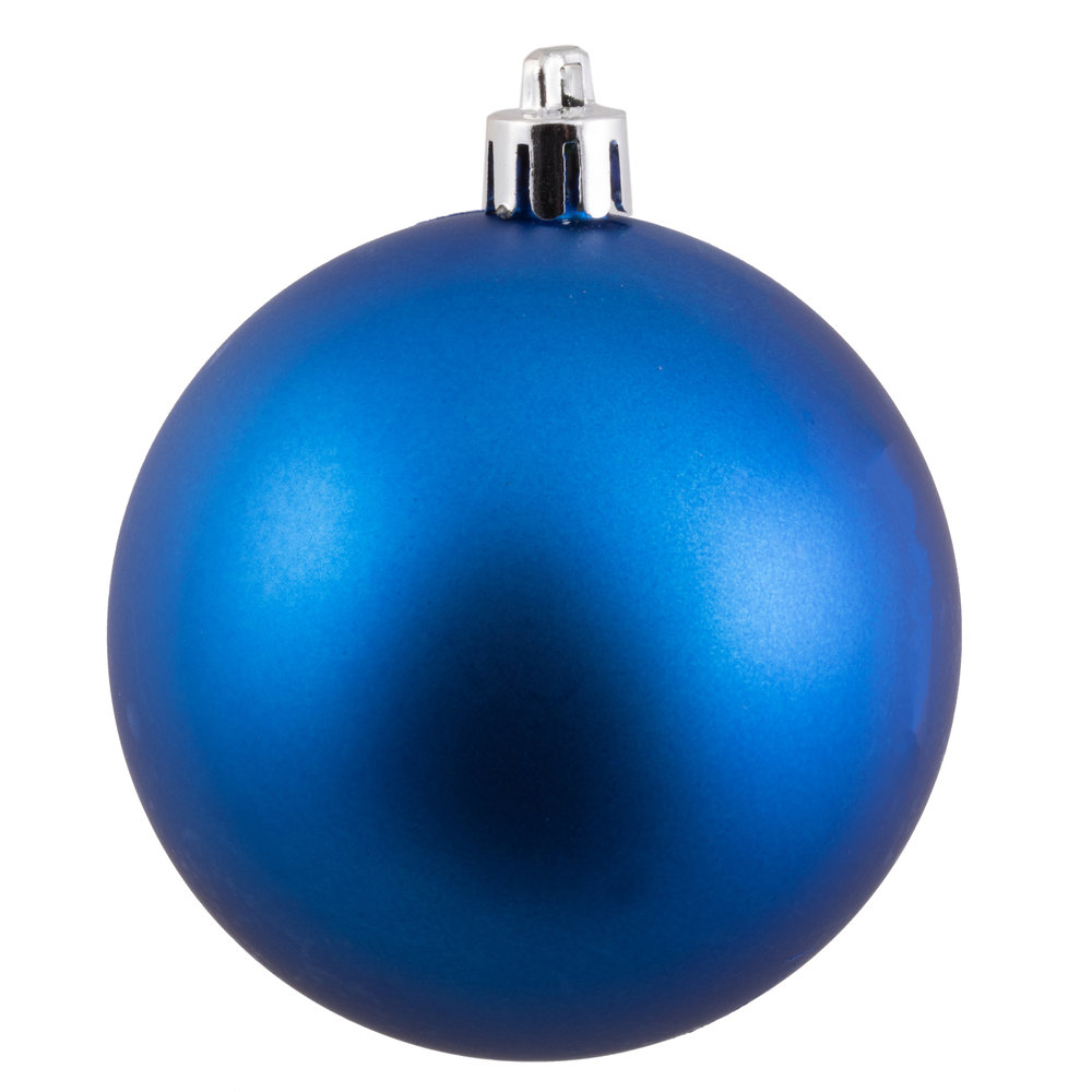 Holiday Décor Ball Ornament, 2.75", Blue Matte