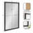 Farhi Rectangle Embossed Bathroom Wall Mirror-870401293-870401290