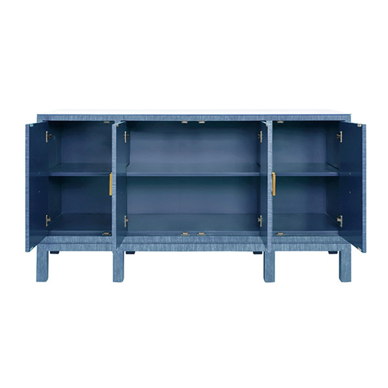 Effie 62'' Sideboard, Blue Dyed Grasscloth