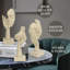 3 pièces statue de penseur, sculptures en résine de maison moderne, figurines de collection pour bureau à domicile, bibliothèque, décor de bureau (grès)-122453673