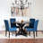 Enbridge 5-Piece Dining Set, Cross-Buck Dining Table With 4 Stylish Chairs-1358863052