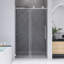 43" - 48" X 76" Frameless Single Sliding Shower Door With 8Mm Tempered Glass, Soft Closing Function-126167953