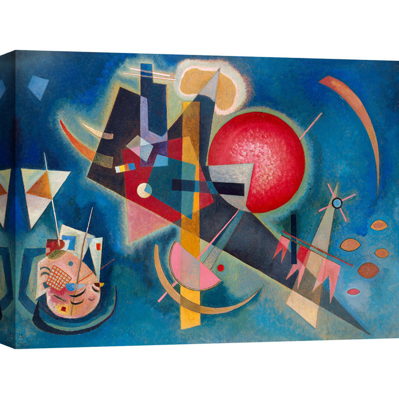 In Blue by Wassily Kandinsky - Wrapped Canvas Painting, 60cm H x 80cm W x 4cm D