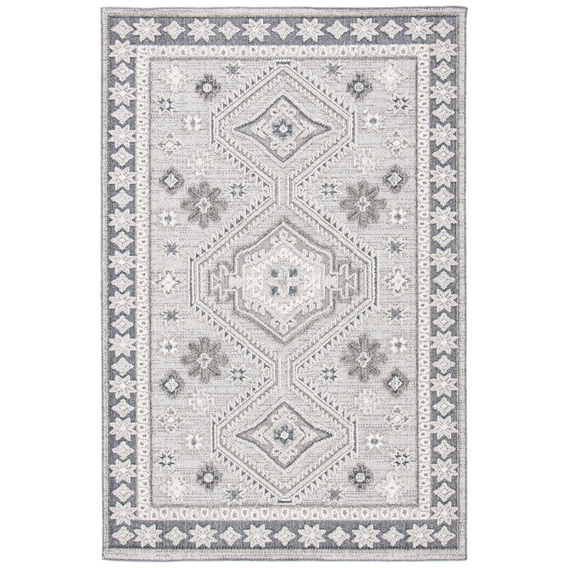 Tapis intérieur / extérieur Abbeygale 800 Performance Southwestern, Rectangle 4 pi x 6 pi