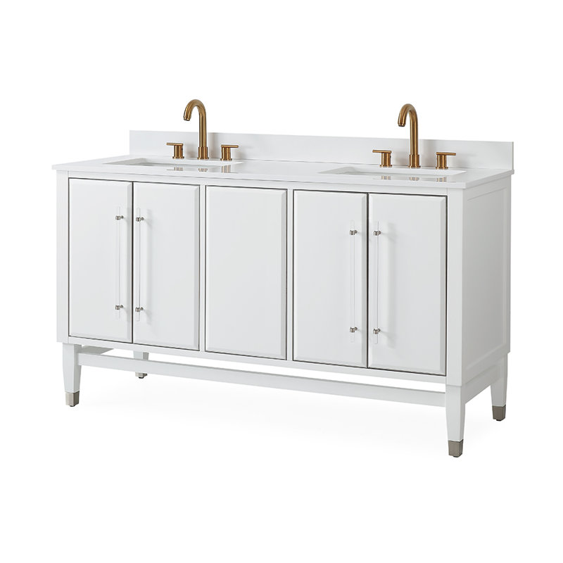 60" Double Bathroom Vanity Set