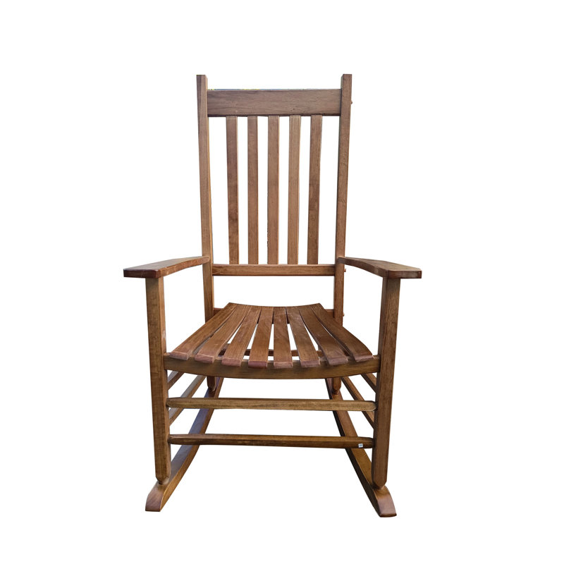 Chaise berçante balcon porche adulte, Marron clair