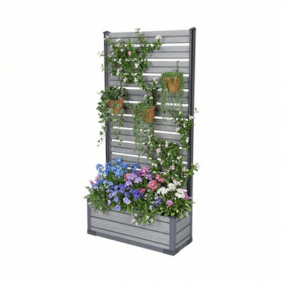  Patio Privacy Screen with Planter Box