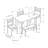 Dining Set, 5-Pieces Set, 40" Rectangular-421449661-421449660-421449634