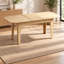Table de cuisine ovale de style ferme moderne avec rallonge et bords arrondis