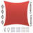 Amgo Square Sun Shade Sail with Hardware Kit-105251962-105251969