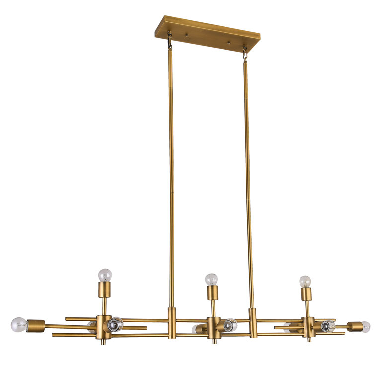 Ripley 11 Light Chrome Rectangular Chandelier