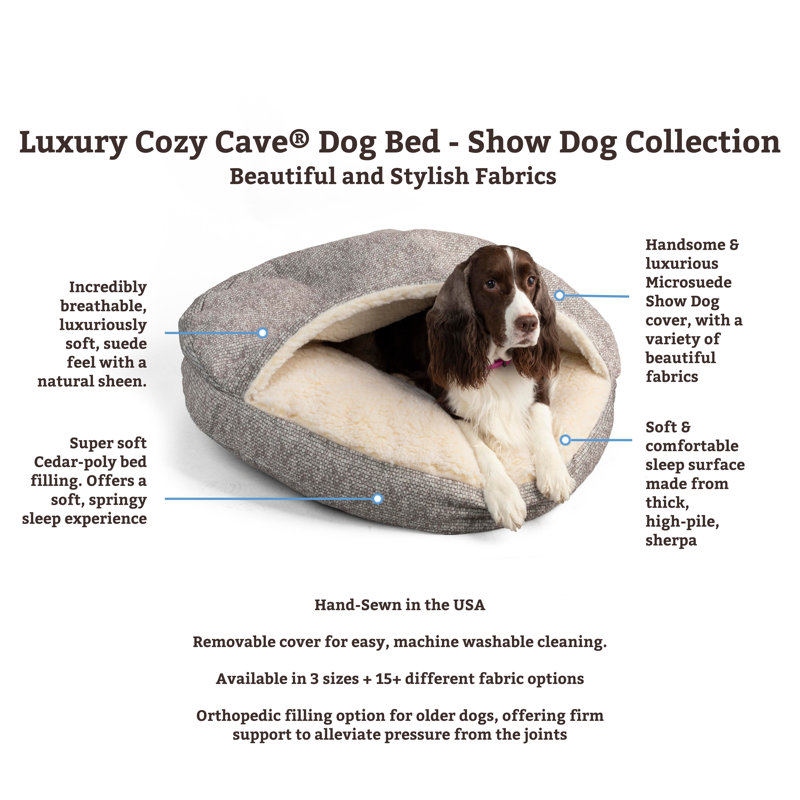Extra Large Palmer Indigo Orthopedic Hooded Dog Bed