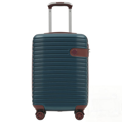Ensemble 3 pièces de bagage à main léger avec roulettes, valises en plastique durs approuvées par la compagnie aérienne et sacs de voyage pour les courts voyages