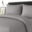 Microfiber Stripe Duvet Complete Set With Striped Pillows & Fitted Sheet-113206102-113206099